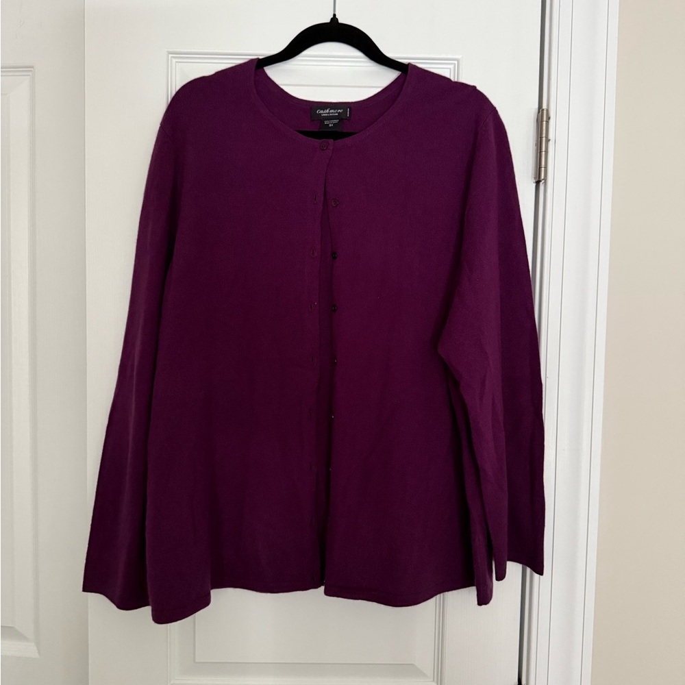 Lord & Taylor Purple Boxy Sweatshirt 3XL
